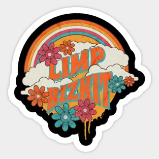 Retro Rainbow // Limp Bizkit Sticker